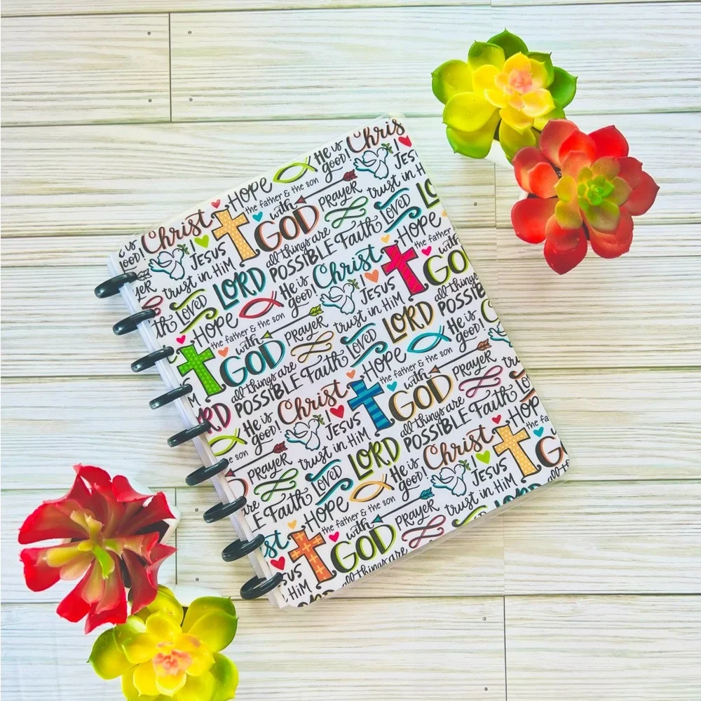 Happy planner classic size weekly layout faith hope love Jesus Christ God undate